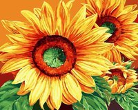Słoneczniki - Malowanie po numerach