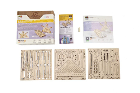 Zestaw Arytmetyczny Stem Lab Puzzle 3d Drewniany Model Do Składania