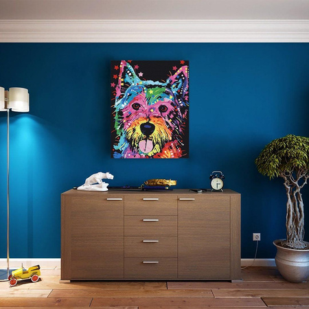 Kolorowy Piesek Malowanie Po Numerach