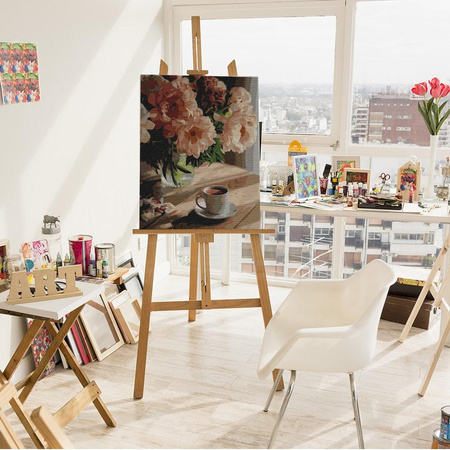 Kawa O Zapachu Piwonii Malowanie Po Numerach