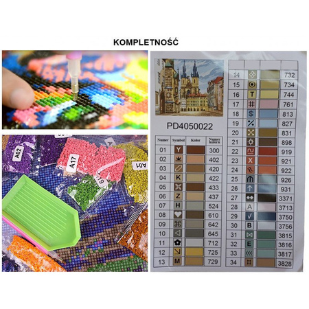 5D Uliczka Do Morza Diamond Painting Mozaika 40x50 cm