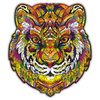 Drewniane Puzzle TYGRYS Jasny Z Elementami Zwierząt 219 el Rozmiar 342x387 mm