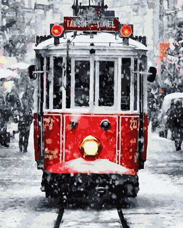 Tramwaj w zimie