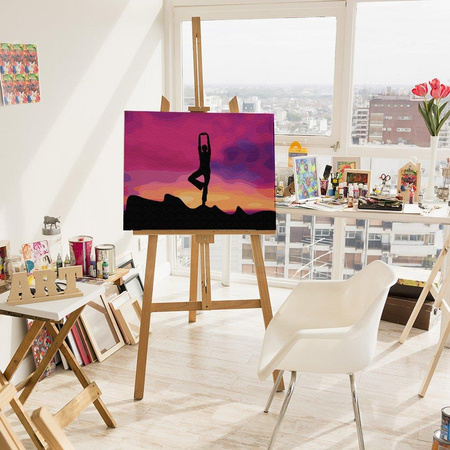 Medytacja o zachodzie słońca