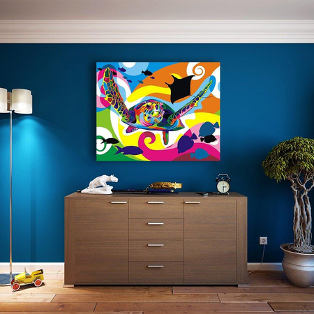 Kolorowy żółw Proste Dla Dzieci