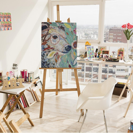 Kolorowy Pies W Kwiatach