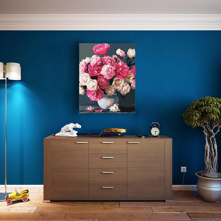 Bukiet Różowych Radości Malowanie Po Numerach