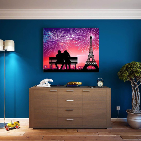 Fajerwerki w Paryżu 30x40cm