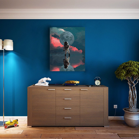 Astronauta w lustrzanym odbiciu