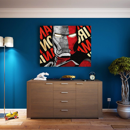 Superbohater w centrum uwagi Iron Man