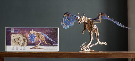 Smok Burzowy Puzzle 3d Drewniany Model Do Składania