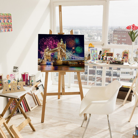 Fajerwerki w Londynie 40x30cm Haft Diamentowy Mozaika