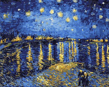 Gwiaździsta Noc nad Rodanem. Van Gogh