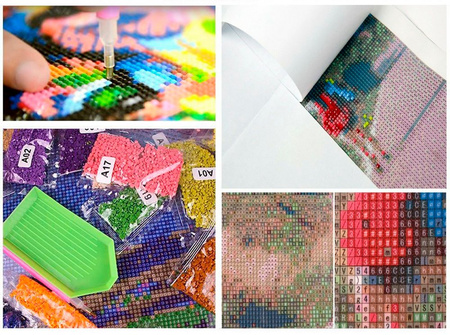 5D Sowa Na Gałęzi Diamond Painting Mozaika 40x30 cm Kwadratowe