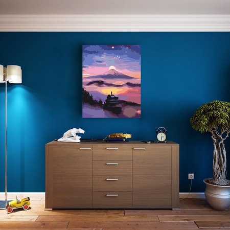 Fioletowy Zachód Słońca Malowanie Po Numerach