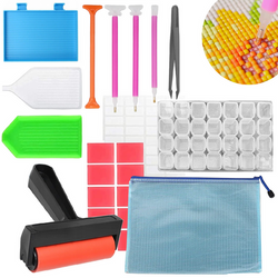 Akcesoria Do Mozaiki Diamentowej Organizer Długopisy Do Haftu Wałek Dociskowy