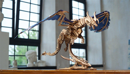 Smok Burzowy Puzzle 3d Drewniany Model Do Składania