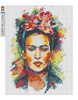 Haft Diamentowy Bez Ramy Frida Kahlo - decoupage 30x40 Mozaika Diamentowa 5D