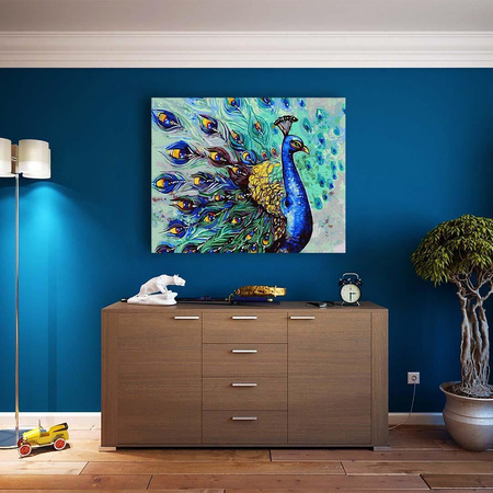 Przystojny paw 40x50 Po Numerach