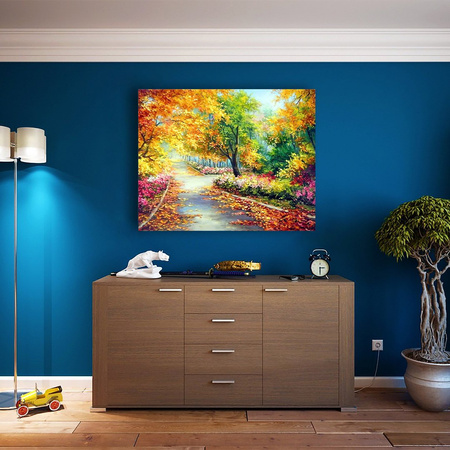 Kolorowa Jesień 40x30cm Diamentowa Mozaika