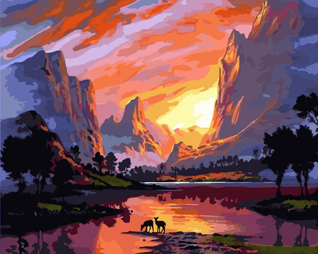 Wschód Słońca Na Sawannie