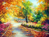 Kolorowa Jesień 40x30cm Diamentowa Mozaika