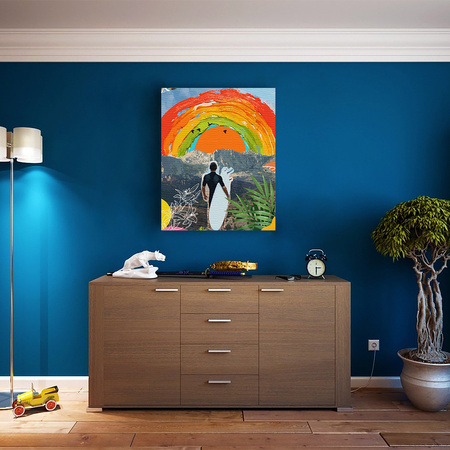 Marzyciel pod tęczowym niebem