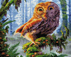 5D Mądra sowa Diamond Painting Mozaika 40x50 cm