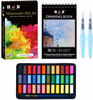 Zestaw farb akwarelowych 36 szt + Szkicownik, 2 Pędzle