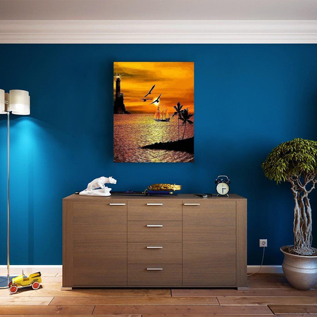 Zachód słońca nad morzem