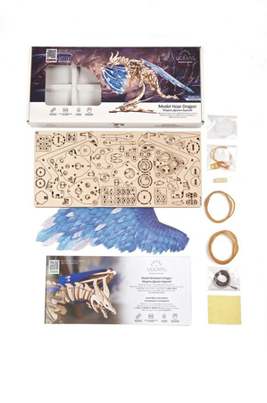 Smok Burzowy Puzzle 3d Drewniany Model Do Składania