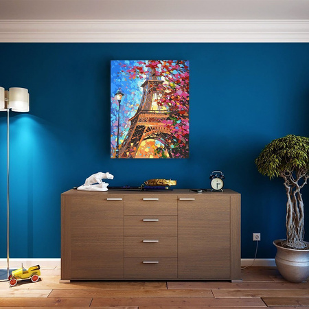 5D Wieża Eiffla Diamentowa Mozaika 40x50 cm