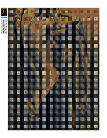 Haft Diamentowy Bez Ramy Gorąca Pasja 30x40 Mozaika Diamentowa 5D