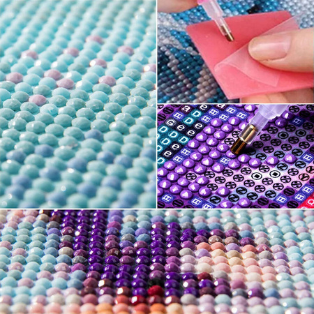 Haft Diamentowy Bez Ramy Ciepło Afryki 30x40 Mozaika Diamentowa 5D