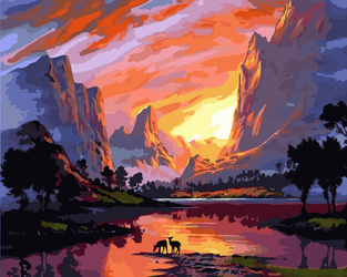 Wschód Słońca Na Sawannie