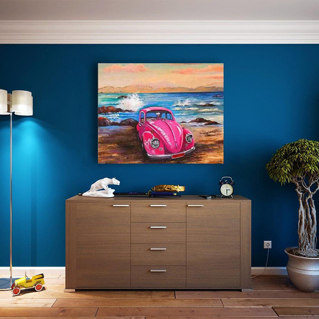 Samochód nad morzem