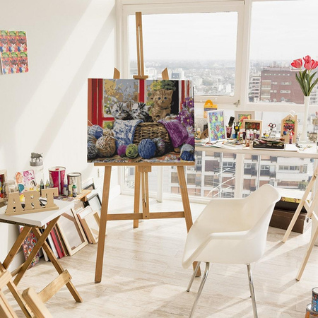 Kocięta W Koszyku Malowanie Po Numerach