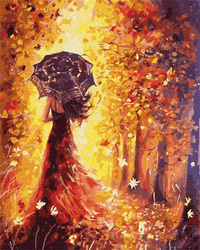 Dziewczyna W Czerwonej Sukience