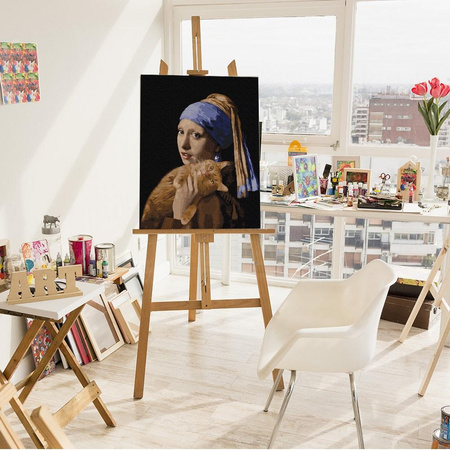 Dziewczyna Z Kotem Malowanie Po Numerach