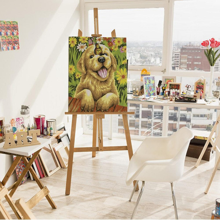 Radosny Szczeniak Malowanie Po Numerach