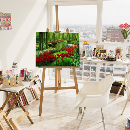 Czerwone tulipany 40x30cm Diamond Painting Mozaika