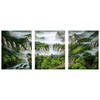 Wodospad w górach 40x150cm Potrójny Obraz