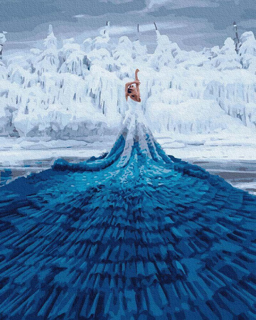 Ubrana w zimowe barwy 40x50