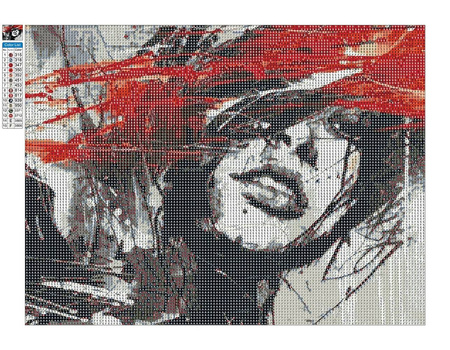 Haft Diamentowy Bez Ramy Abstrakcja Odnalezienie Siebie 30x40 Mozaika Diamentowa 5D