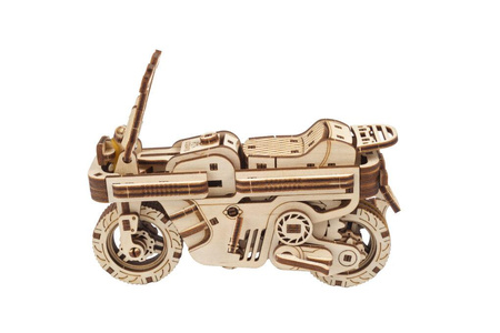 Moto Compact. Składany Skuter Puzzle 3d Drewniany Model Do Składania
