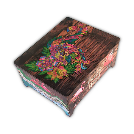 Drewniane Puzzle FLAMING Z Elementami Zwierząt 196 el. Rozmiar 480х320 mm