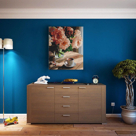 Kawa O Zapachu Piwonii Malowanie Po Numerach