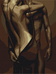 Haft Diamentowy Bez Ramy Gorąca Pasja 30x40 Mozaika Diamentowa 5D