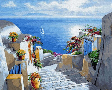 Schody do morza 50x65 cm