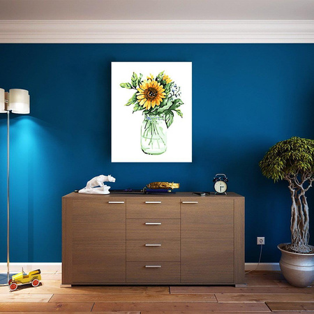 Słoneczniki w wazonie